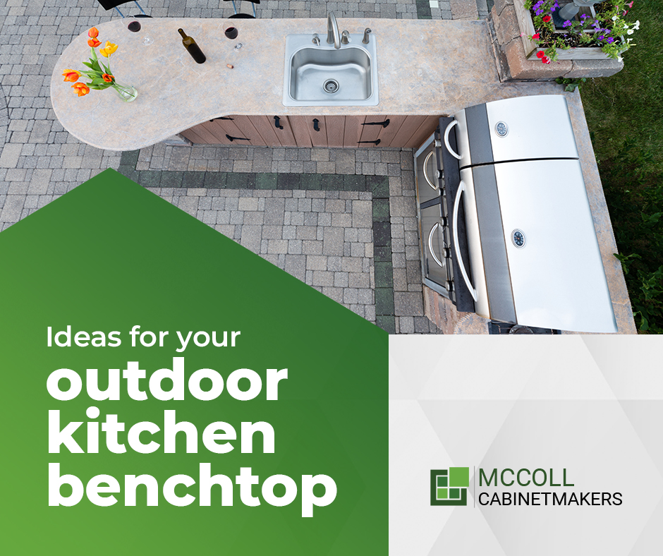 Outdoor kitchen benchtops ideas